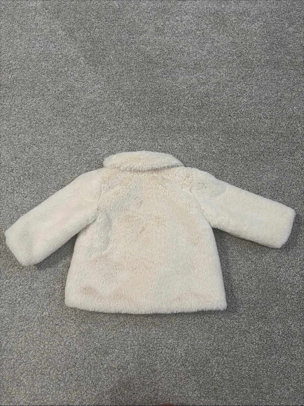 H&M Cream Faux Fur Kids Jacket